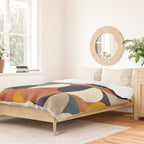 mid century abstract shapes fall winter 1 Duvet Cover Gallery Image 2