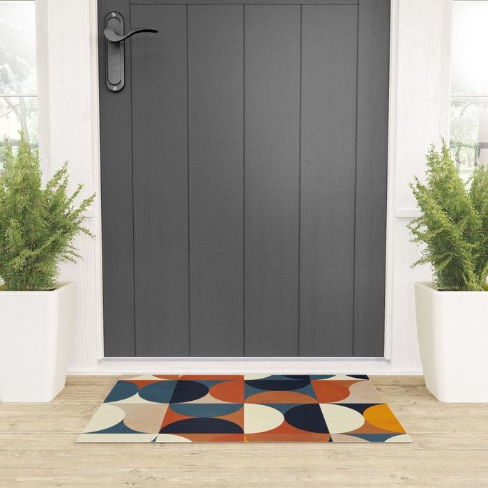 mid century abstract shapes fall winter 1 Welcome Mat Gallery Image 3