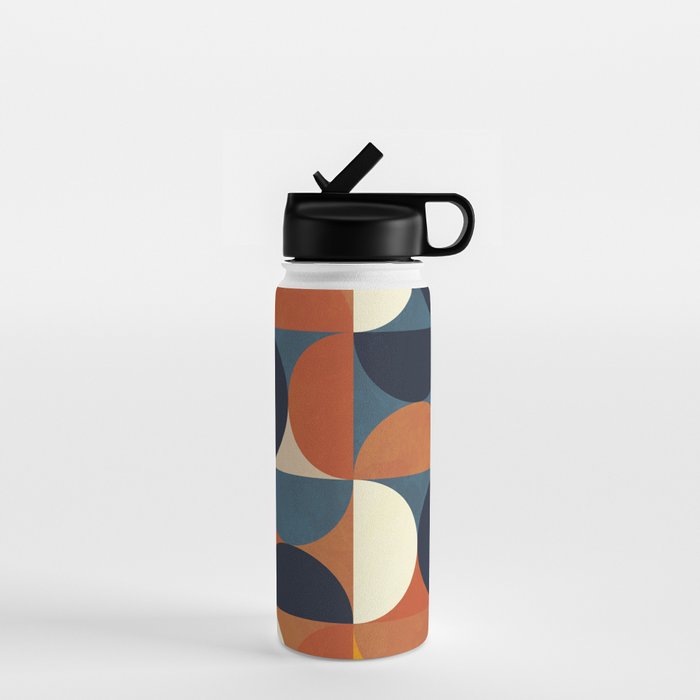 mid century abstract shapes fall winter 1 Water Bottle Gallery Image 1