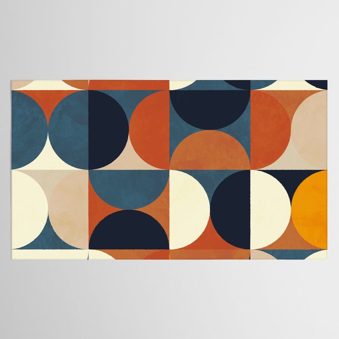 mid century abstract shapes fall winter 1 Tablecloth Gallery Image 2