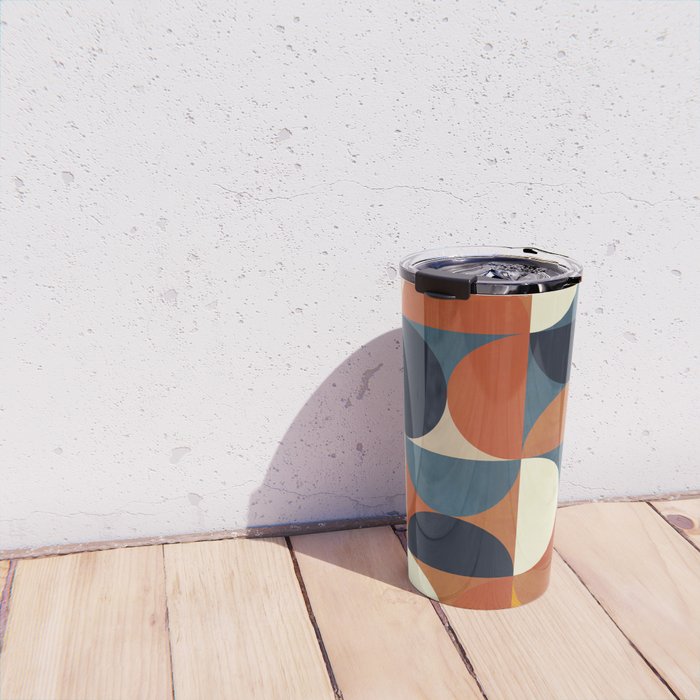 mid century abstract shapes fall winter 1 Travel Mug Gallery Image 4