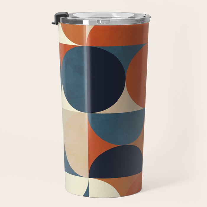 mid century abstract shapes fall winter 1 Travel Mug Gallery Image 3