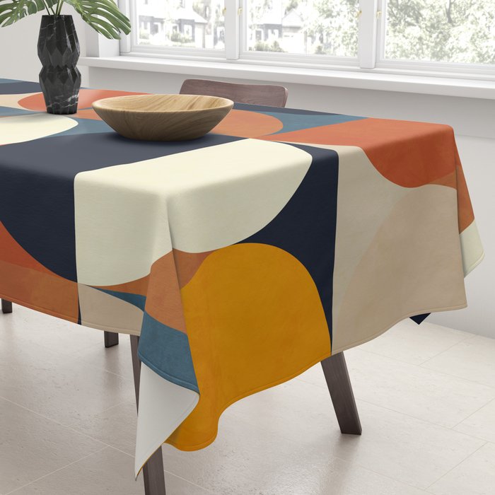 mid century abstract shapes fall winter 1 Tablecloth Gallery Image 3