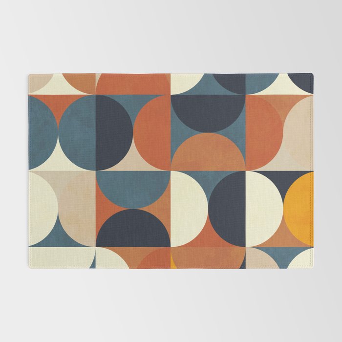mid century abstract shapes fall winter 1 Rug Gallery Image 2