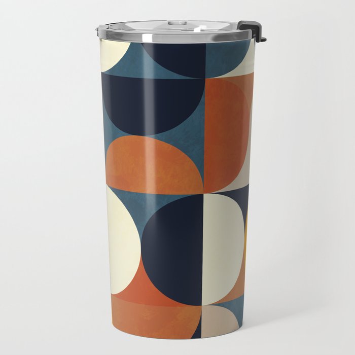 mid century abstract shapes fall winter 1 Travel Mug Gallery Image 2