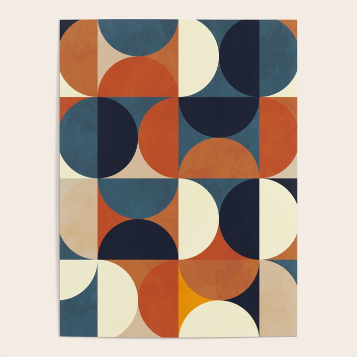 mid century abstract shapes fall winter 1 Poster Gallery Image 4