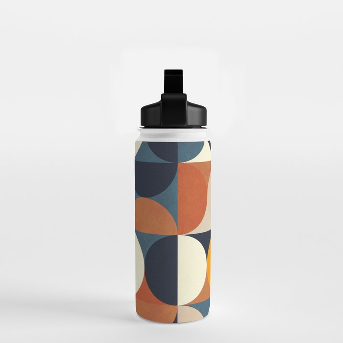 mid century abstract shapes fall winter 1 Water Bottle Gallery Image 2