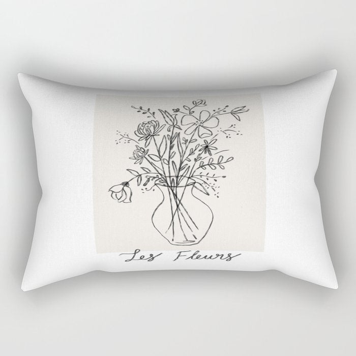 Les Fleurs Rectangular Pillow Gallery Image 1