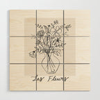 Les Fleurs Wood Wall Art Gallery Image 1