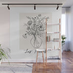 Les Fleurs Wall Mural Gallery Image 1