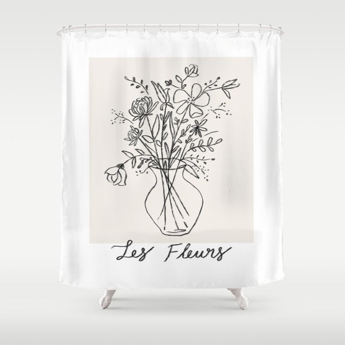 Les Fleurs Shower Curtain Gallery Image 1