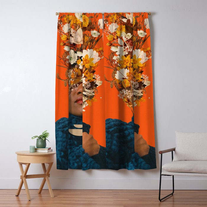 You are my Orange Dreamfield Window Curtain Gallery Image 1