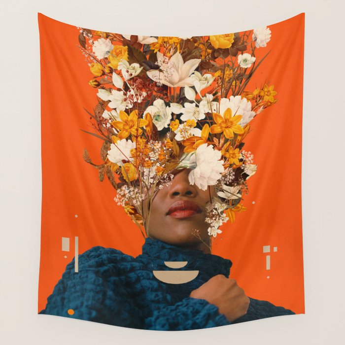You are my Orange Dreamfield Wall Tapestry Gallery Image 4