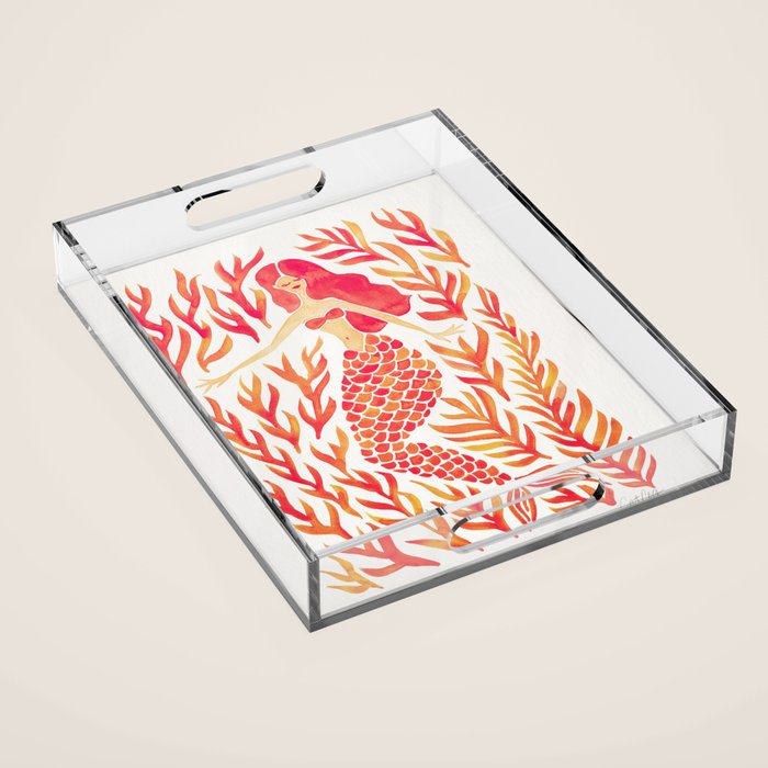 Kelp Forest Mermaid - Peach Palette Acrylic Tray Gallery Image 1
