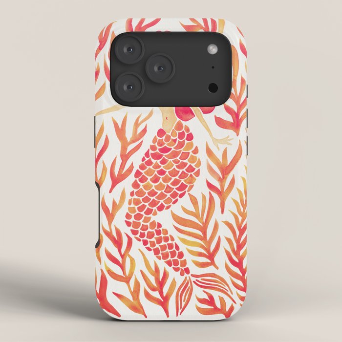 Kelp Forest Mermaid - Peach Palette iPhone Case Gallery Image 3