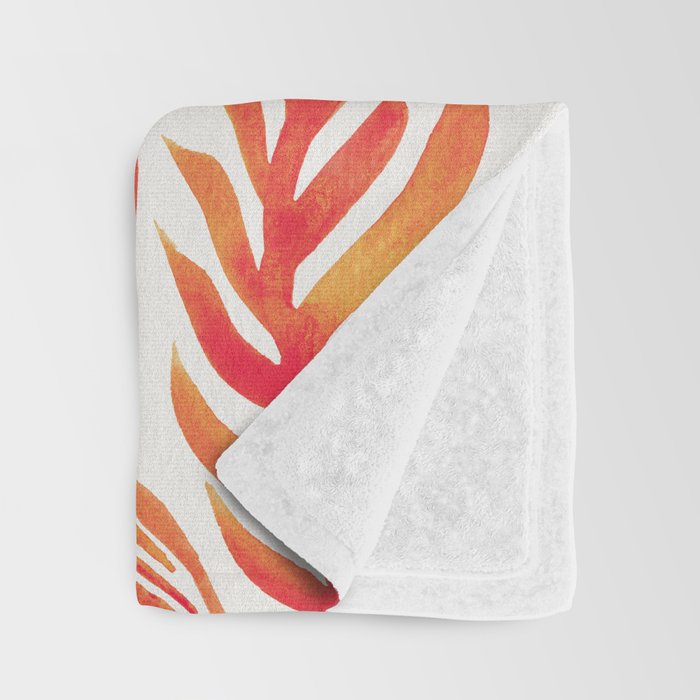 Kelp Forest Mermaid - Peach Palette Throw Blanket Gallery Image 3