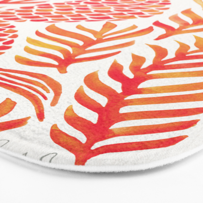 Kelp Forest Mermaid - Peach Palette Bath Mat Gallery Image 3