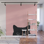 Black Cat Wall Mural Gallery Image 1