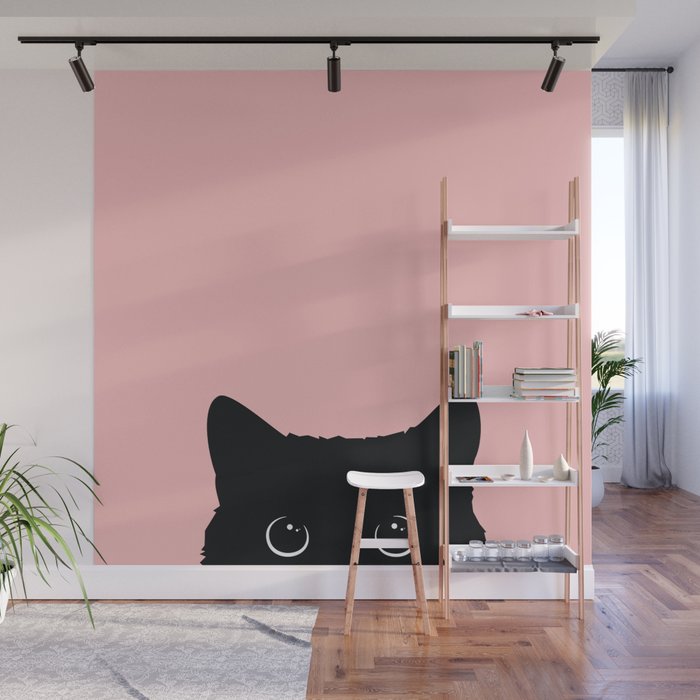 Black Cat Wall Mural Gallery Image 1