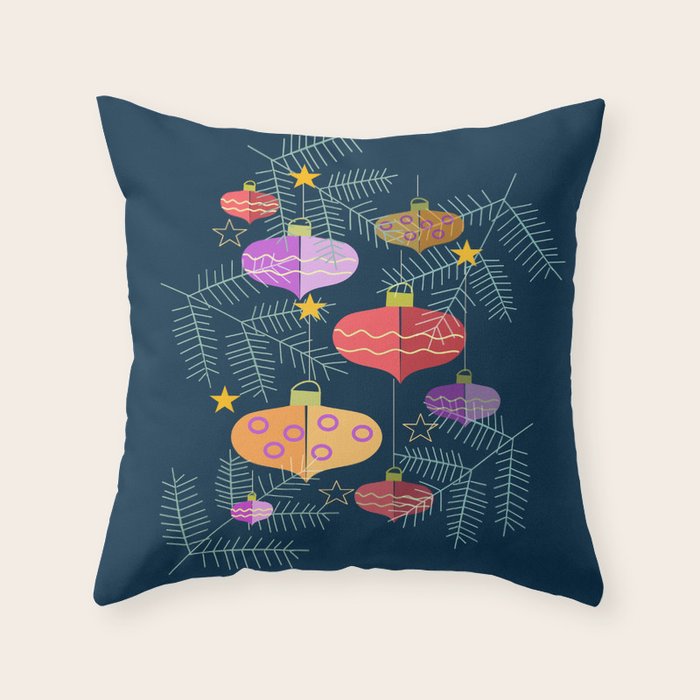 Christmas Decorations Throw Pillow Gallery Image 1