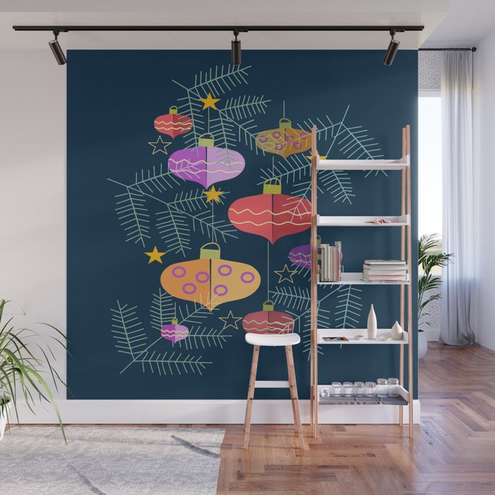 Christmas Decorations Wall Mural Gallery Image 1