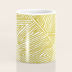 Authentic Aboriginal Art - The Fields (Mustard2) Coffee Mug Gallery Image 4