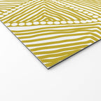 Authentic Aboriginal Art - The Fields (Mustard2) Welcome Mat Gallery Image 2