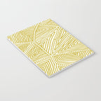 Authentic Aboriginal Art - The Fields (Mustard2) Notebook Gallery Image 3