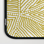 Authentic Aboriginal Art - The Fields (Mustard2) Laptop Sleeve Gallery Image 3