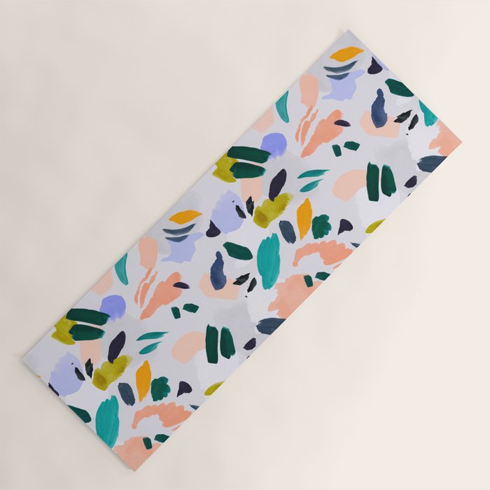 TERRAZZO BRUSHSTROKES Yoga Mat Gallery Image 1