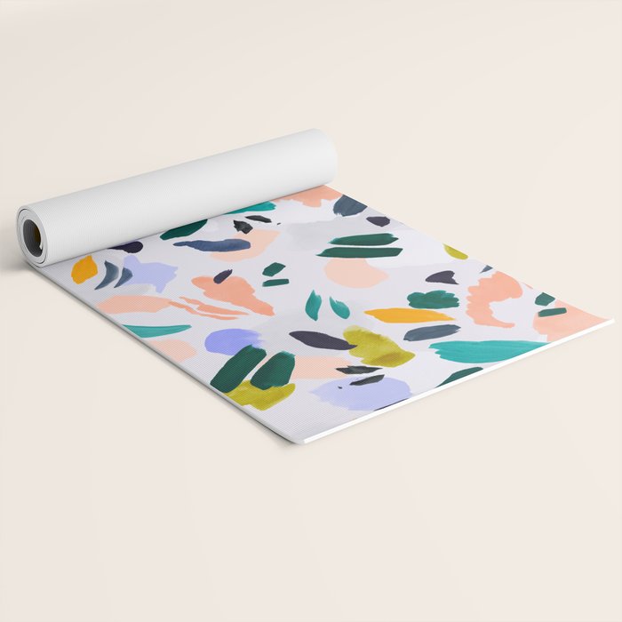 TERRAZZO BRUSHSTROKES Yoga Mat Gallery Image 2