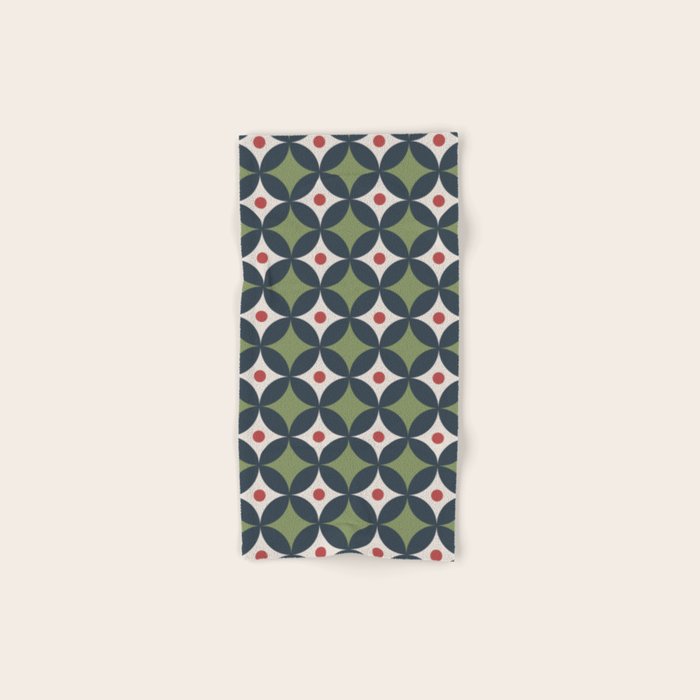 Modern Geometric Starburst Bath Towel Gallery Image 1