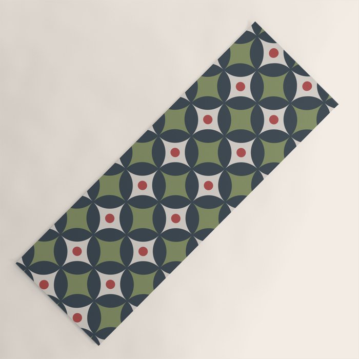 Modern Geometric Starburst Yoga Mat Gallery Image 1