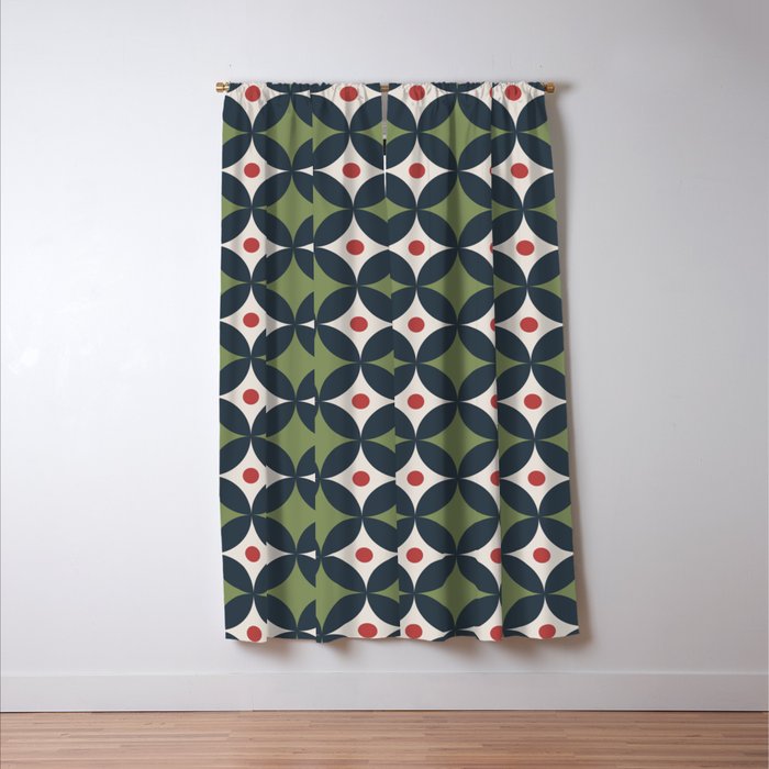 Modern Geometric Starburst Window Curtain Gallery Image 3