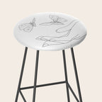 Butterflies on the Palm of the Hand Stool Gallery Image 2