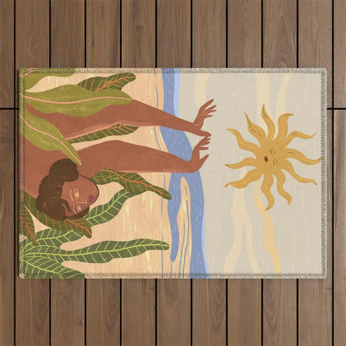 Sun Salutation Outdoor Rug Gallery Image 1