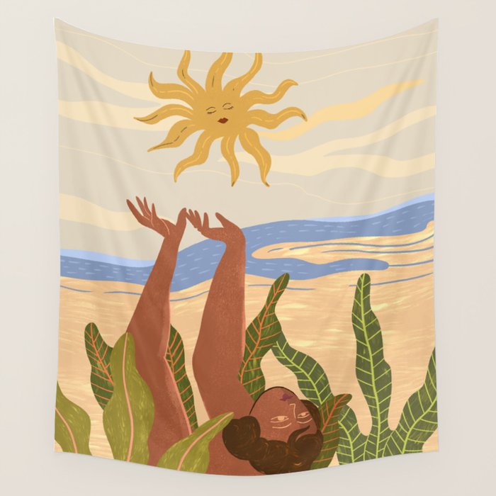Sun Salutation Wall Tapestry Gallery Image 4