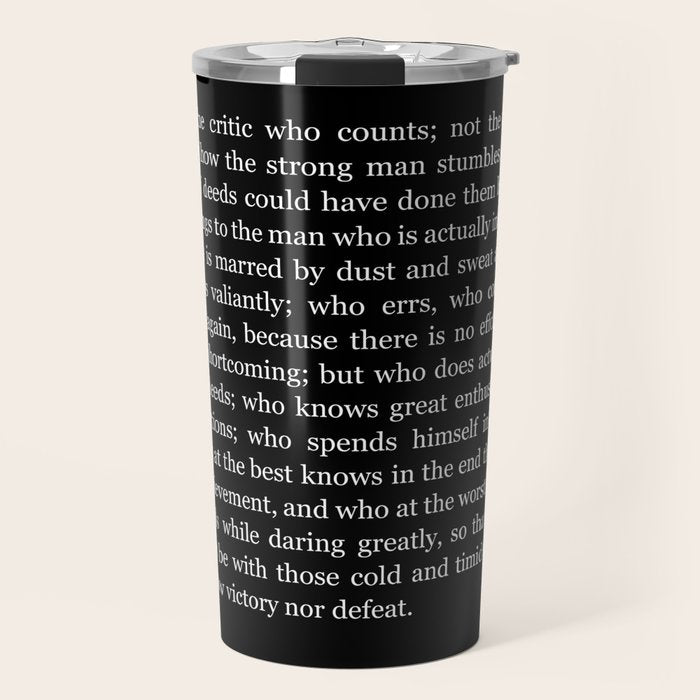 The-Man-In-The-Arena Travel Mug Gallery Image 1