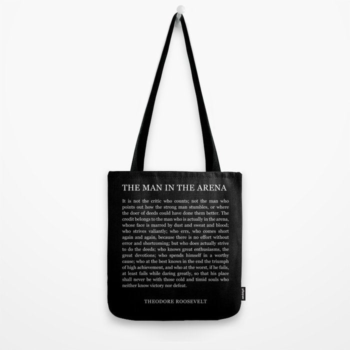 The-Man-In-The-Arena Tote Bag Gallery Image 2