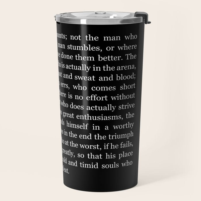 The-Man-In-The-Arena Travel Mug Gallery Image 2