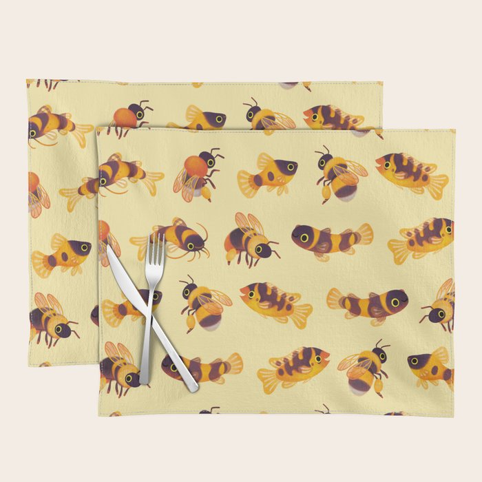 Bumblebee and fish Placemat Gallery Image 1
