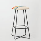 Takaakira - Classic Rainbow Retro Stripes Stool Gallery Image 1