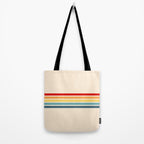 Takaakira - Classic Rainbow Retro Stripes Tote Bag Gallery Image 2
