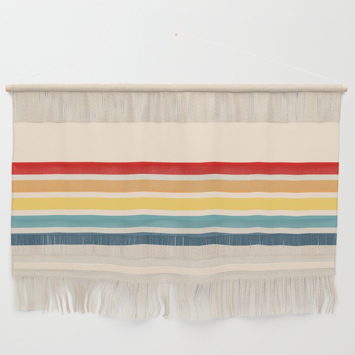 Takaakira - Classic Rainbow Retro Stripes Wall Hanging Gallery Image 1