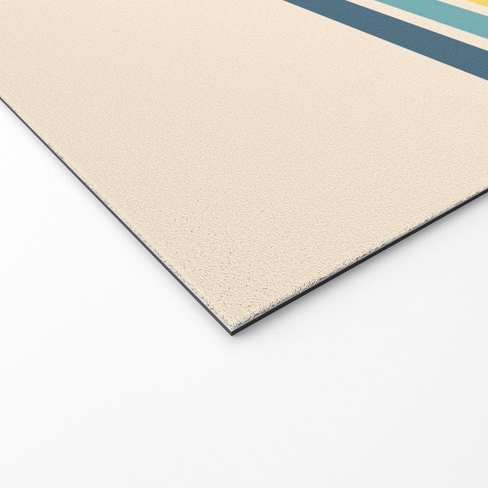 Takaakira - Classic Rainbow Retro Stripes Welcome Mat Gallery Image 2