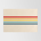 Takaakira - Classic Rainbow Retro Stripes Rug Gallery Image 2