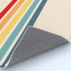 Takaakira - Classic Rainbow Retro Stripes Rug Gallery Image 4