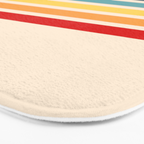 Takaakira - Classic Rainbow Retro Stripes Bath Mat Gallery Image 3