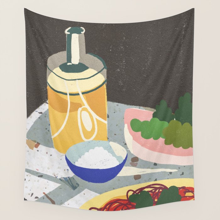 Pasta Day Wall Tapestry Gallery Image 4