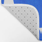 Blue abstract shapes N01 Bath Mat Gallery Image 2